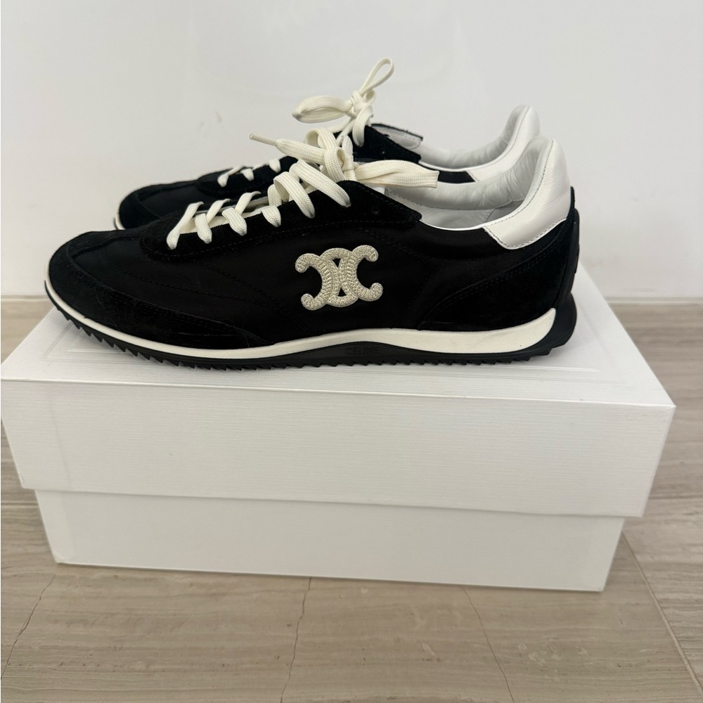 NEW Celine low top women’s black sneakers - Picture 6 of 7
